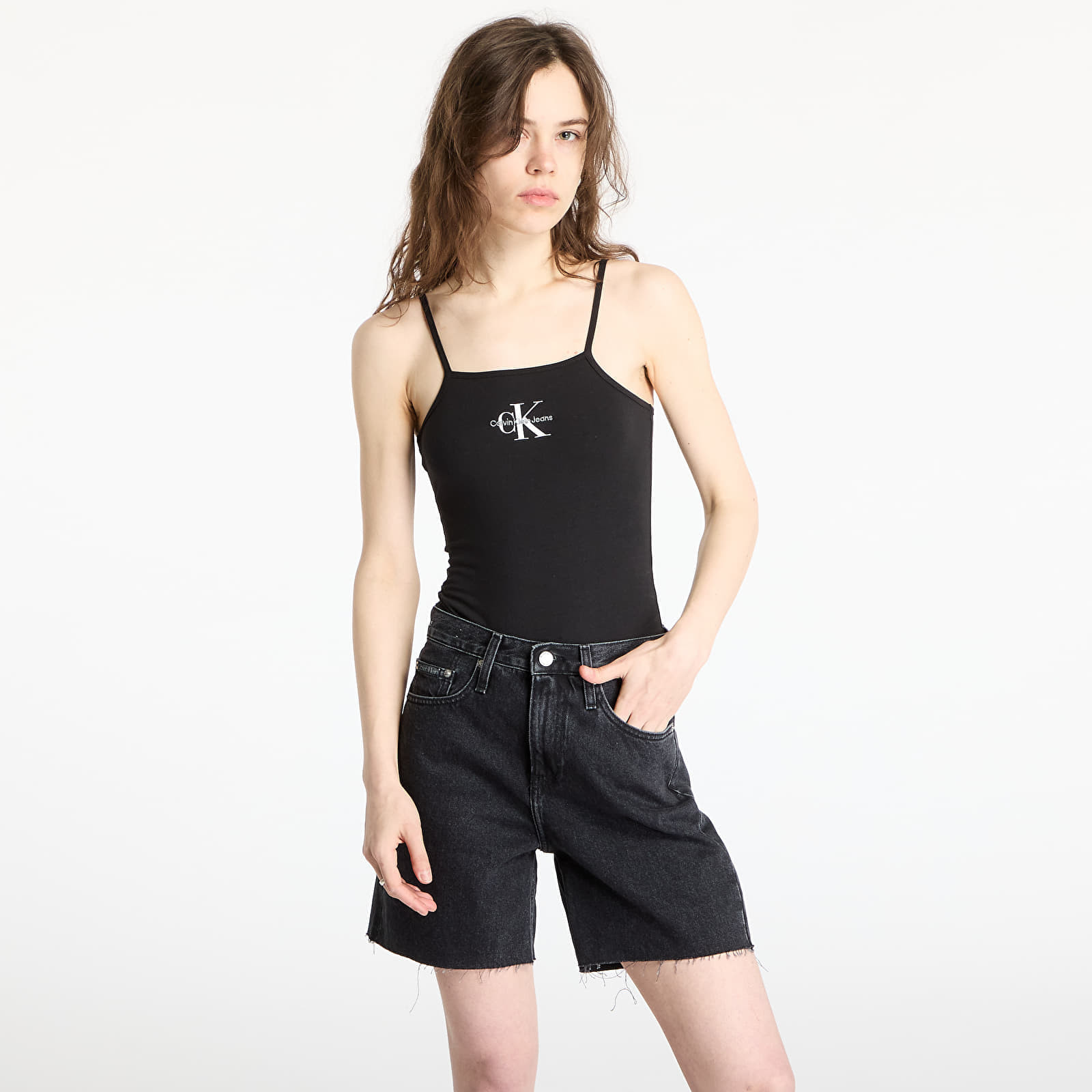 Calvin Klein Jeans Monologo Strappy Body Black XL