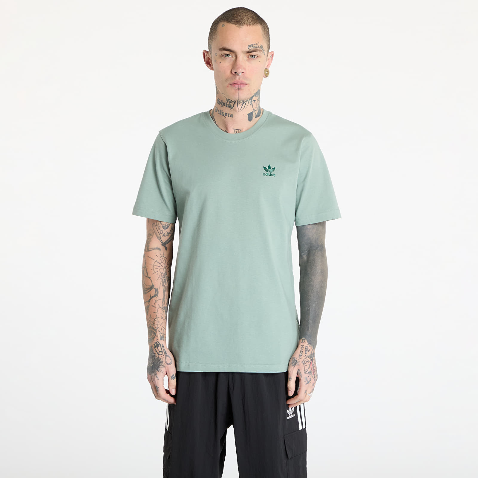 Tričko adidas Trefoil Essentials T-Shirt Silver Green S