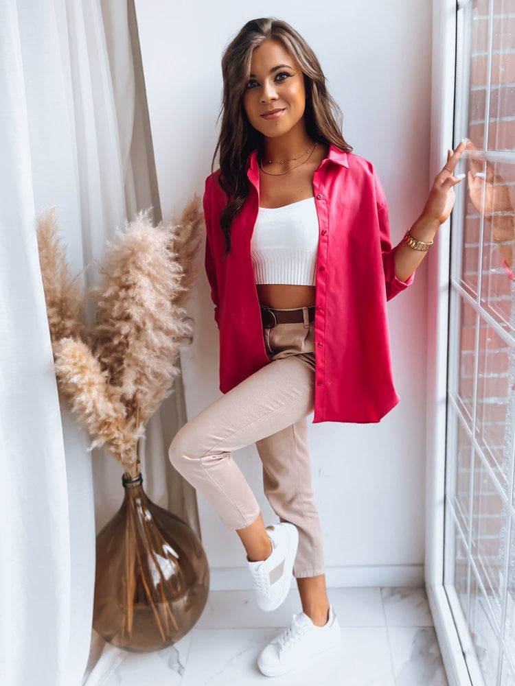 Dámska elegantná košeľa STAY COMFY Farba ružová DSTREET