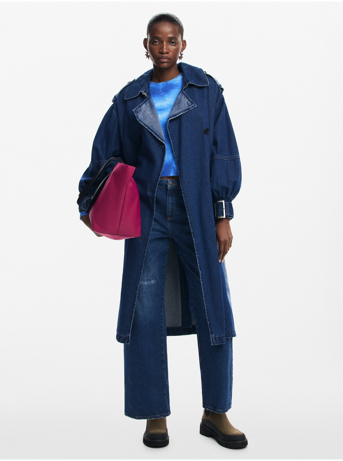 Women's Desigual Berlin Denim Trench Coat - Women