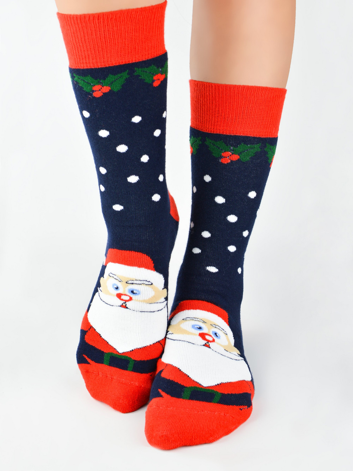 NOVITI Unisex's Socks SF013-U-02 Navy Blue