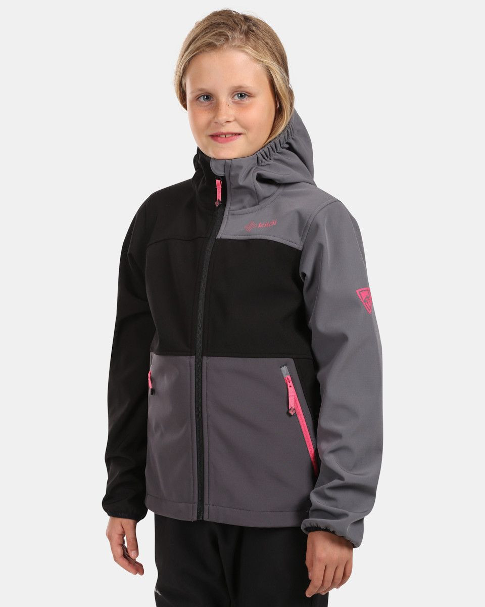 Girl's softshell jacket Kilpi RAVIA-J Black