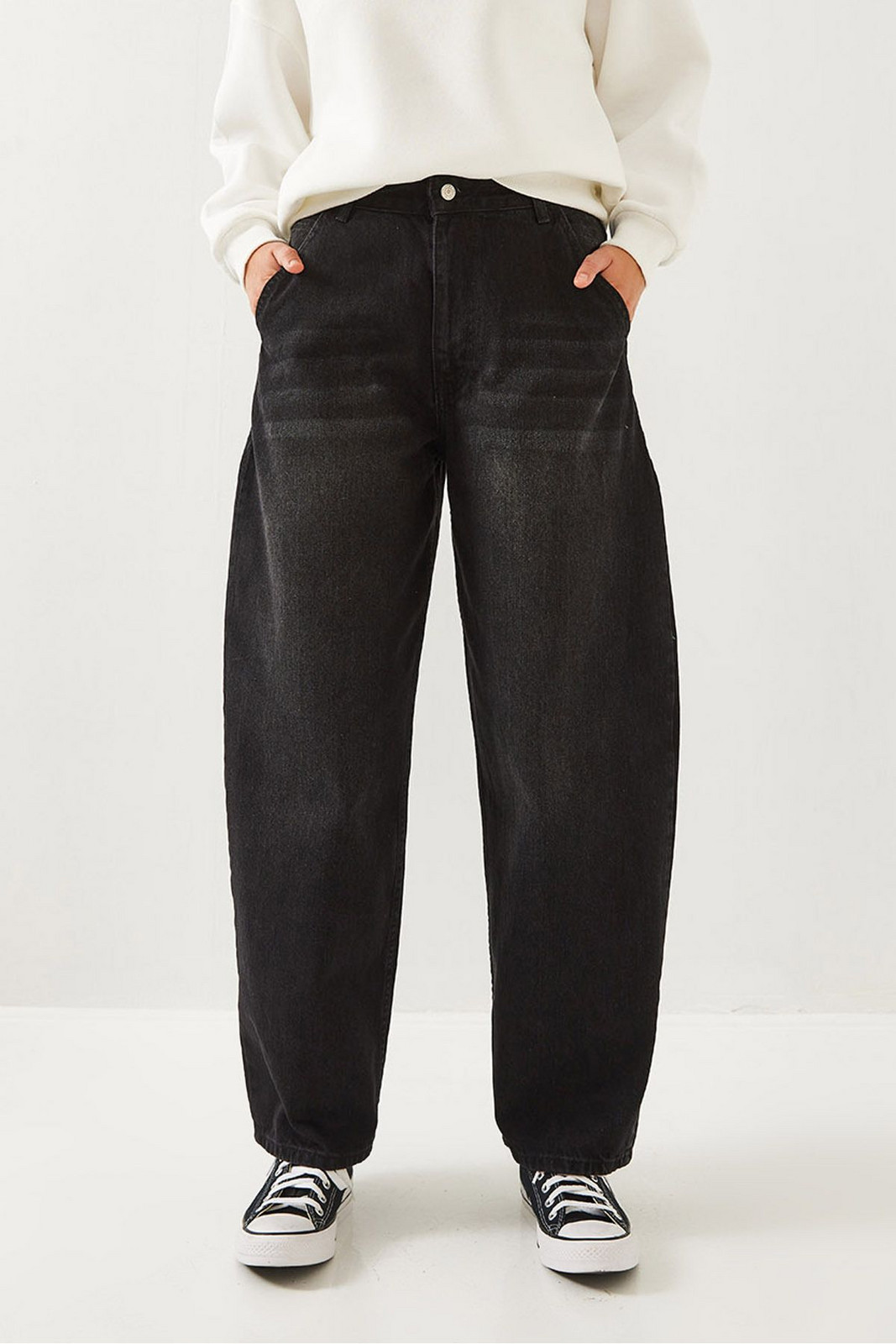 Bianco Lucci Women's Wide Leg Denim Trousers 490