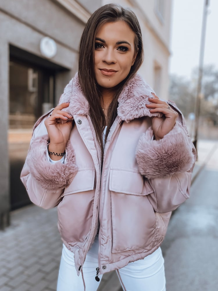 Dámska bunda OLIVIERA ružová Dstreet