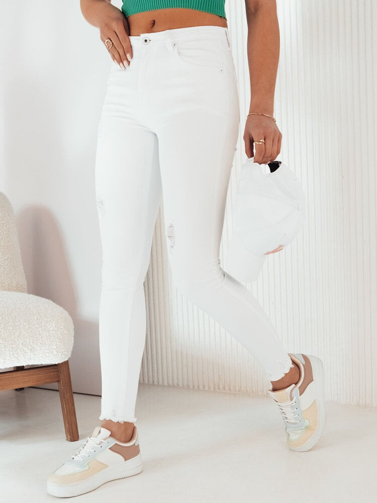 Dámske rúrové rifle BRENO Farba Biely DSTREET