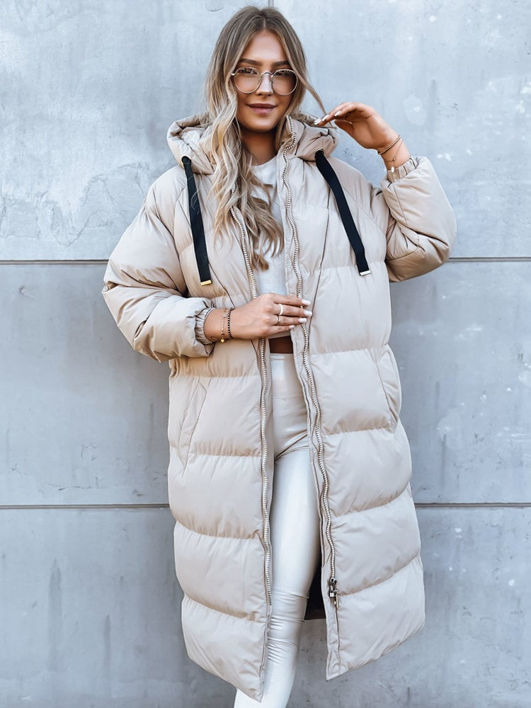 Dámska zimná bunda COZYSEASON Farba béžová DSTREET