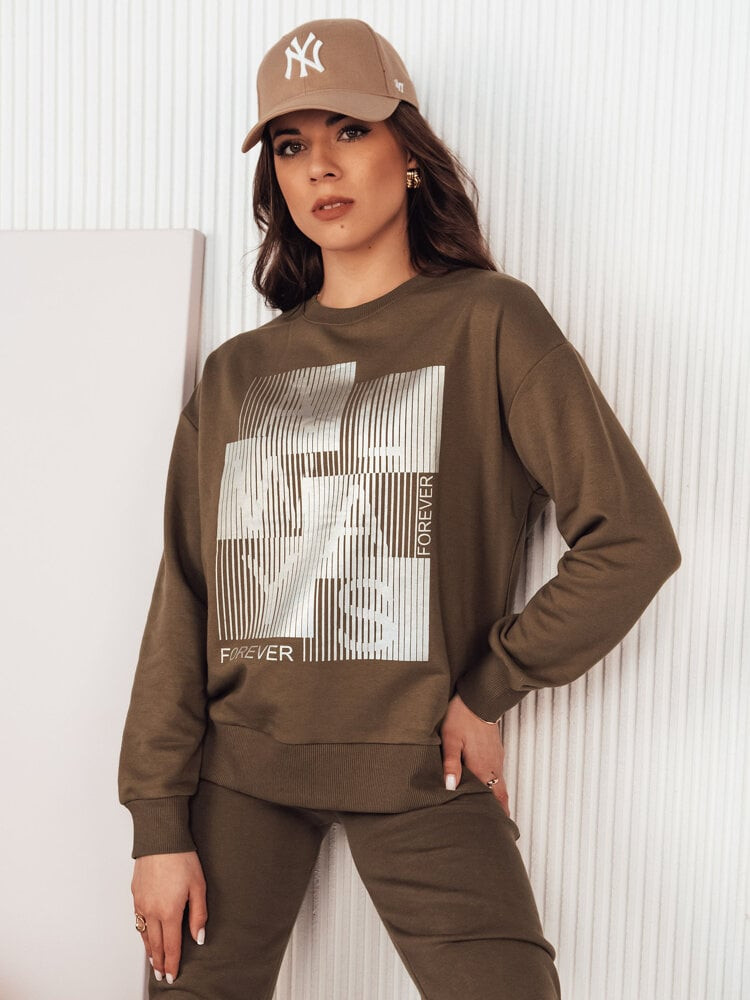 Bluza damska FEMMES brązowa Dstreet