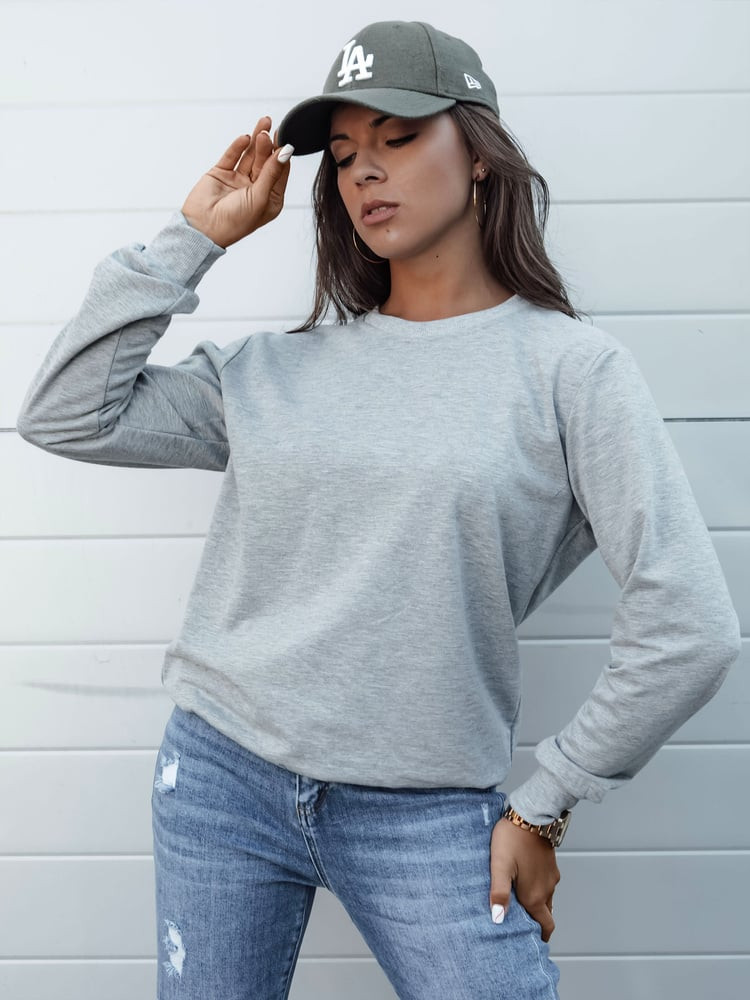 Bluza damska GLAMFLAIR jasnoszara Dstreet