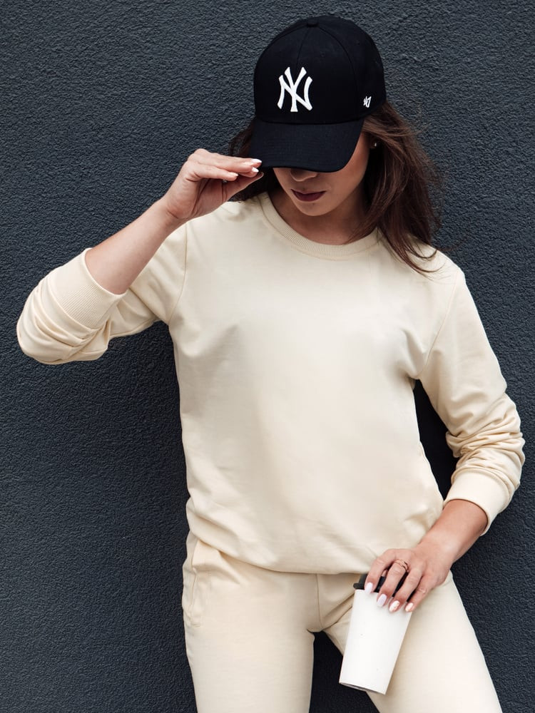 Bluza damska GLAMFLAIR kremowa Dstreet