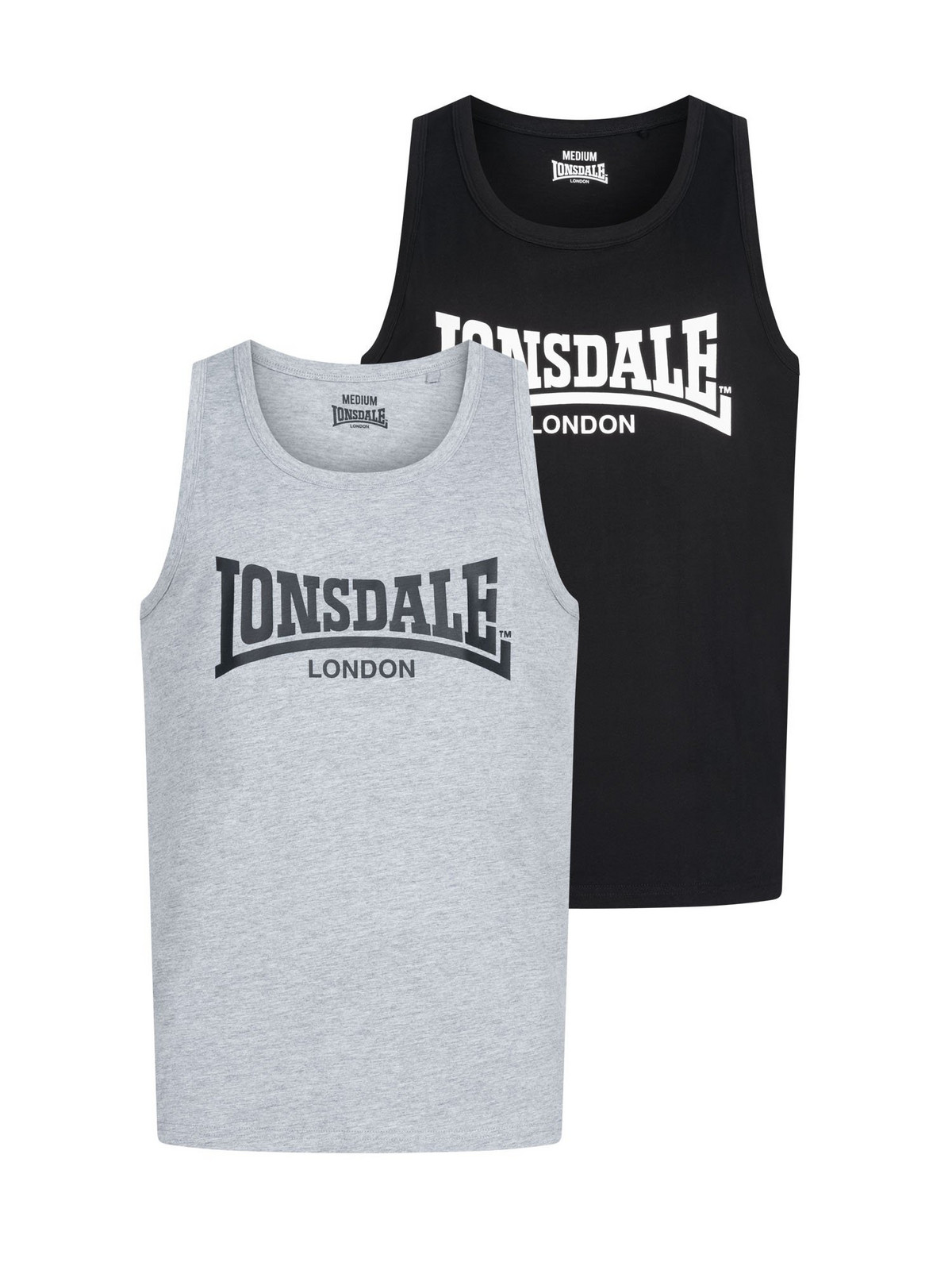 Lonsdale Men's singlet regular fit double pack
