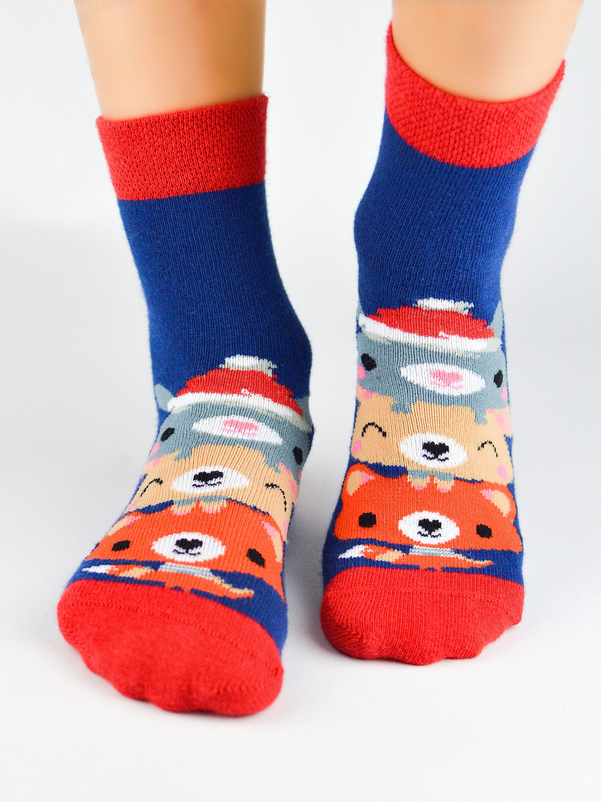 NOVITI Unisex's Socks SB060-U-05 Navy Blue