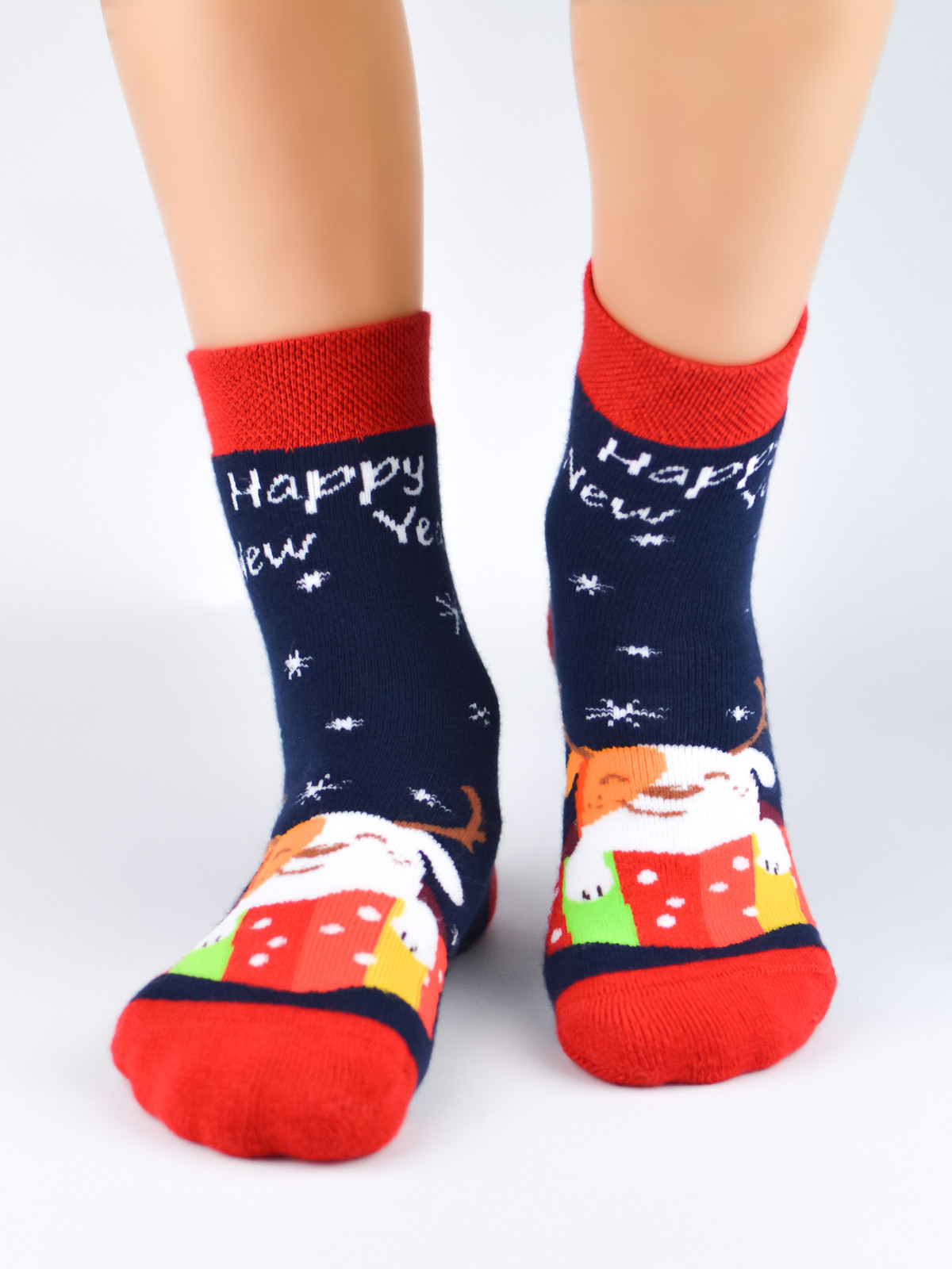 NOVITI Unisex's Socks SF012-U-01 Navy Blue