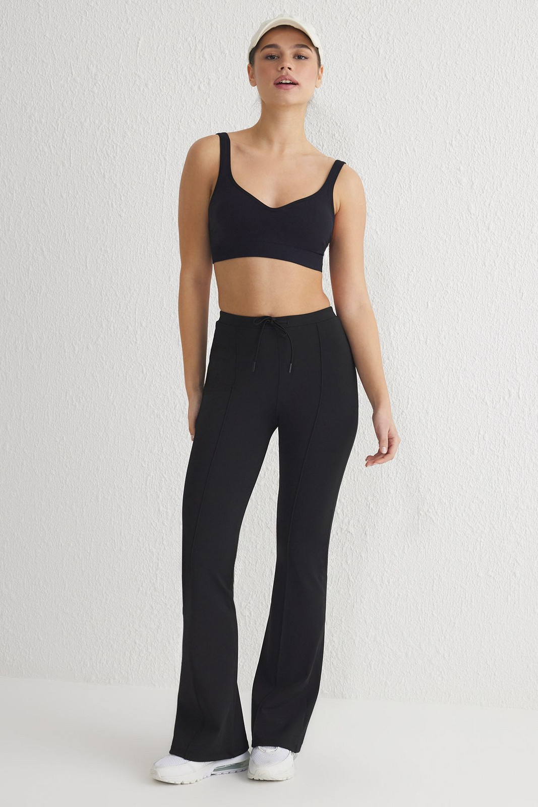 Trendyol Black Plain Diver/Scuba Sportswear Sweatpants