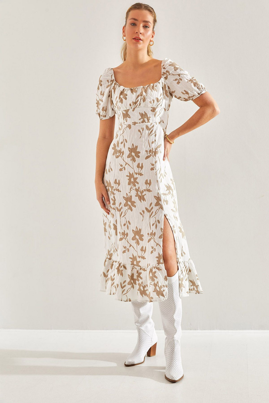 Bianco Lucci Women's Floral Patterned Dress