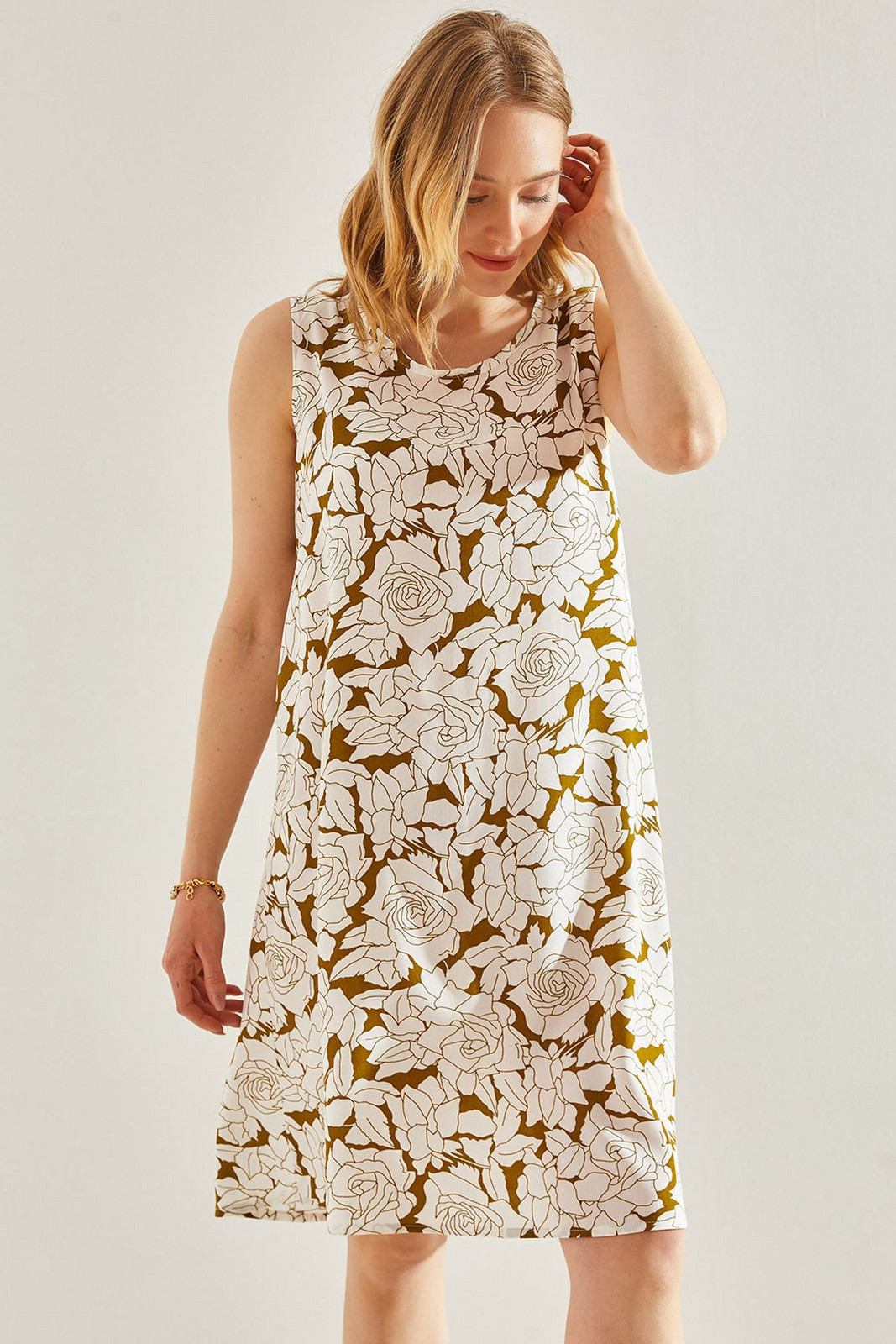 Bianco Lucci Women's Floral Patterned Viscose Dress