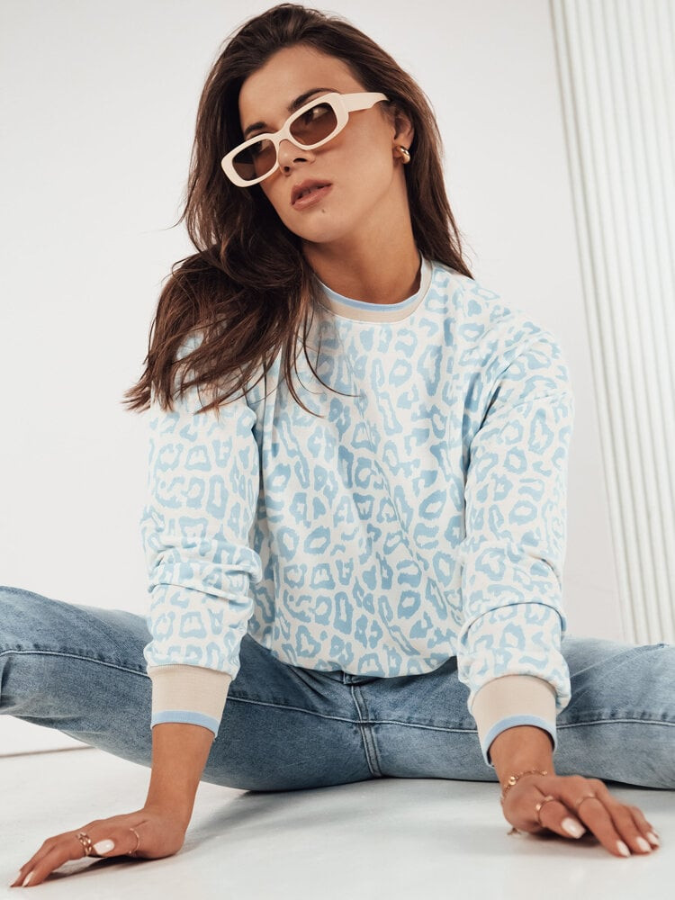 Dámska mikina bez kapucne GREZAL Farba modrá DSTREET