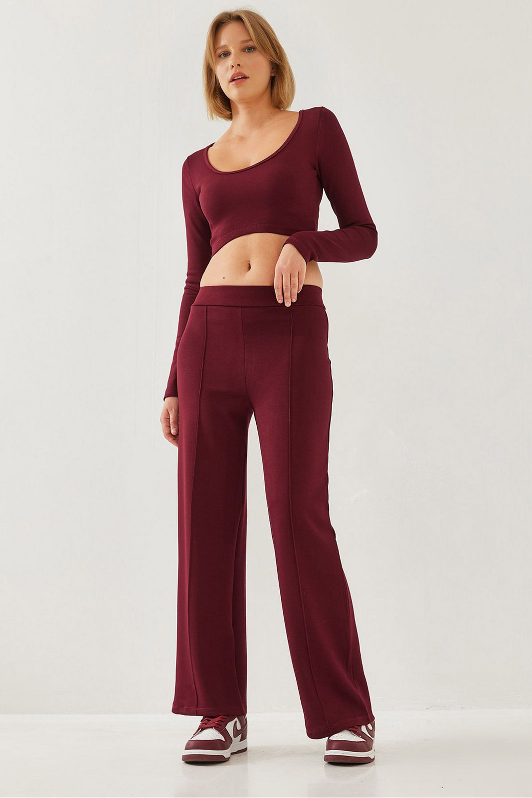 Bianco Lucci Women's Modal Fabric Bottom Top Suit
