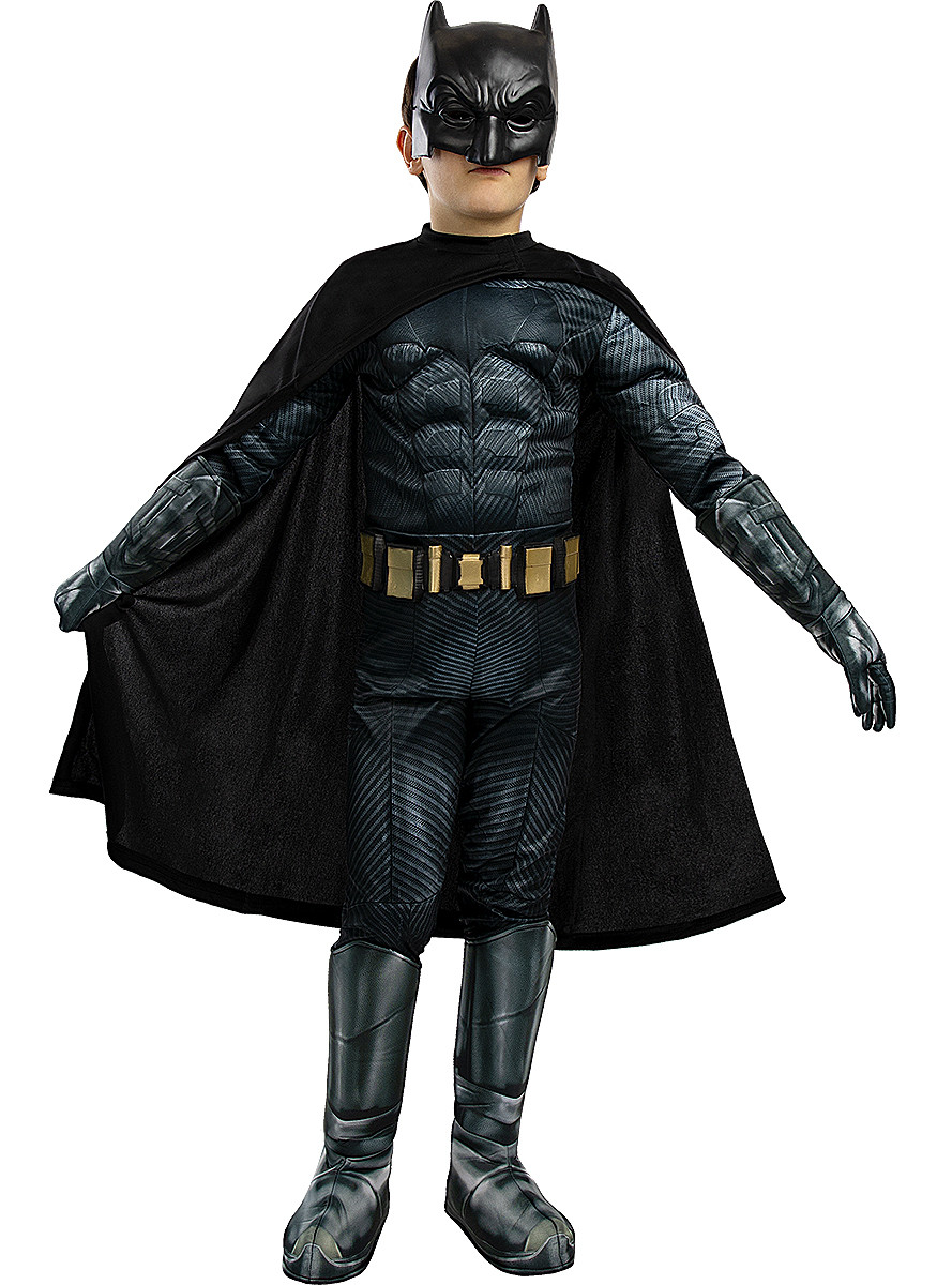 HeliumKing Detský kostým Batman Deluxe - Justice League Veľkosť - deti: XL: 135 - 152 cm