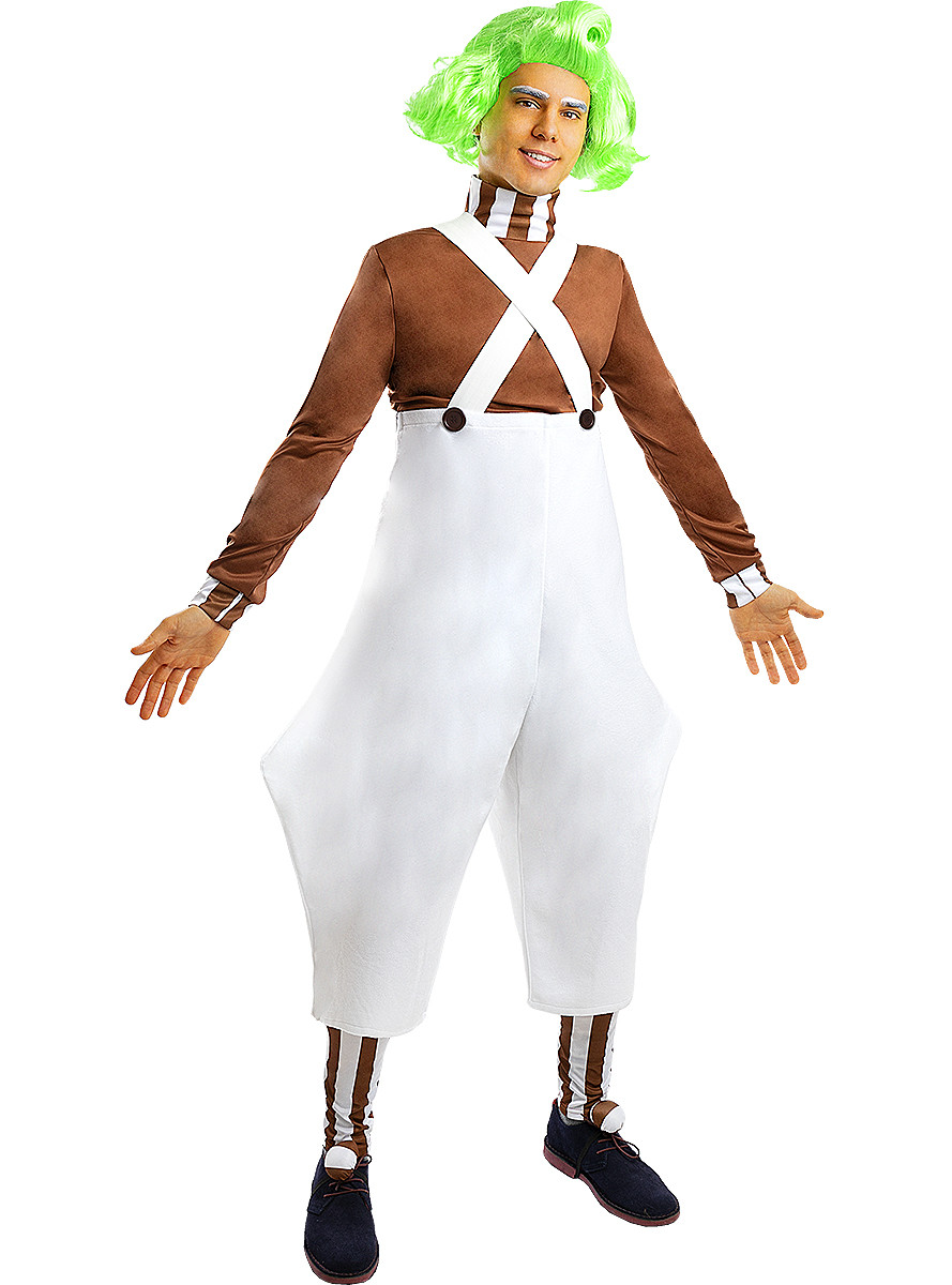 HeliumKing Pánsky kostým Charlie a továreň na čokoládu - Oompa Loompa Veľkosť - dospelý: L