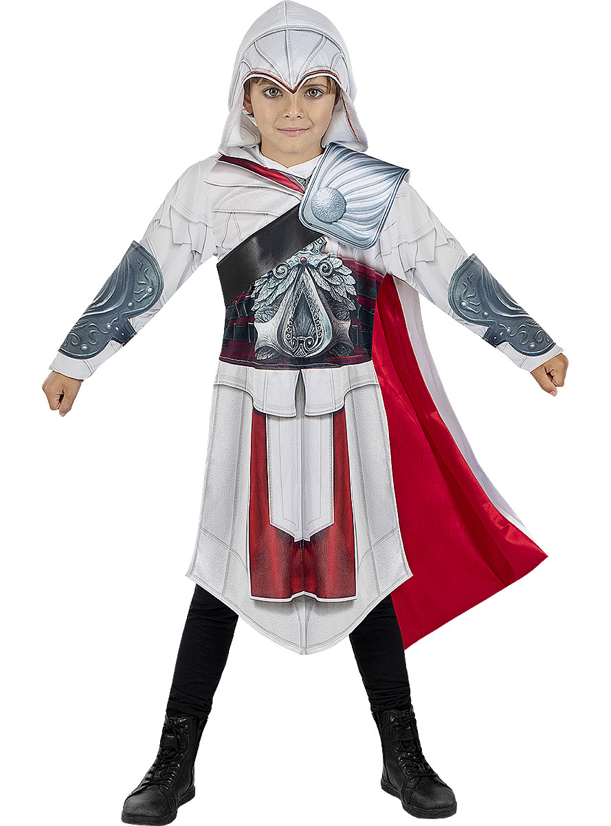 HeliumKing Detský chlapčenský kostým Ezio Auditore - Assassins Creed Veľkosť - deti: L: 117 - 134 cm
