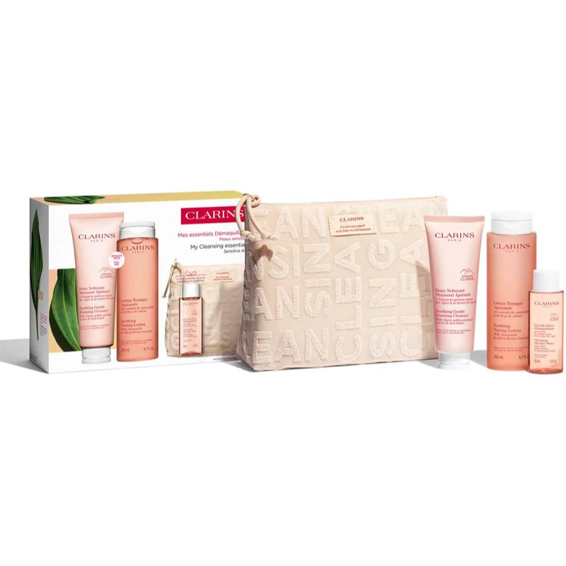 Clarins Cleansing Essentials Sensitive Skin darčeková sada pre všetky typy pleti