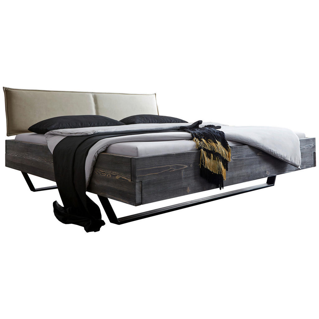 Livetastic TRÁMOVÁ POSTEĽ, 180/200 cm, drevo, kov, textil, sivá, čierna, béžová