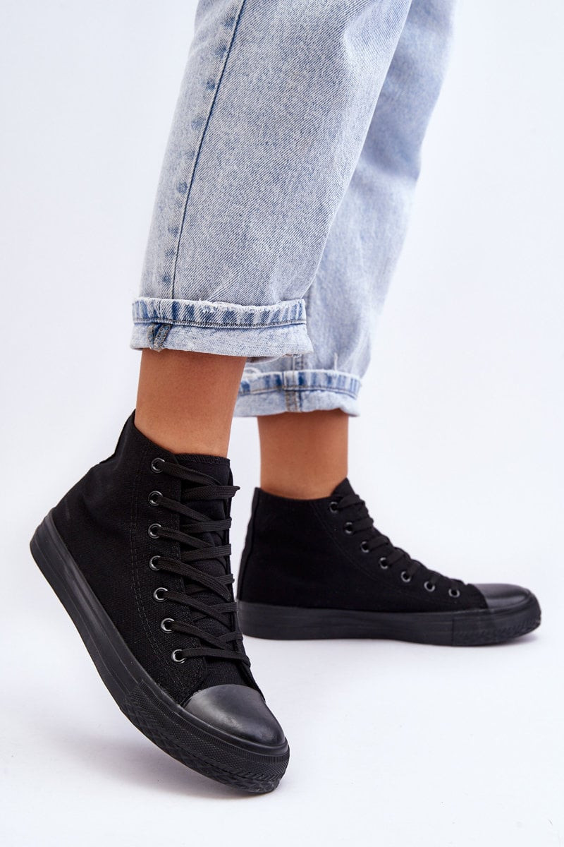 FR1 Dámske klasické tenisky High Black Remos