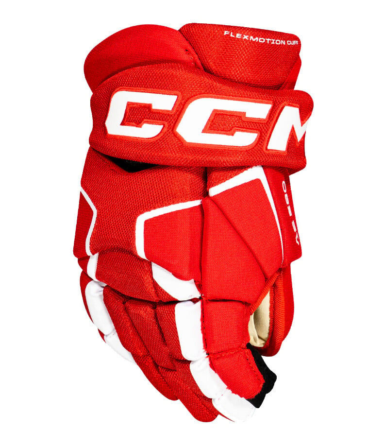 CCM Tacks AS 580 Red/White Senior 15 inch hockey gloves