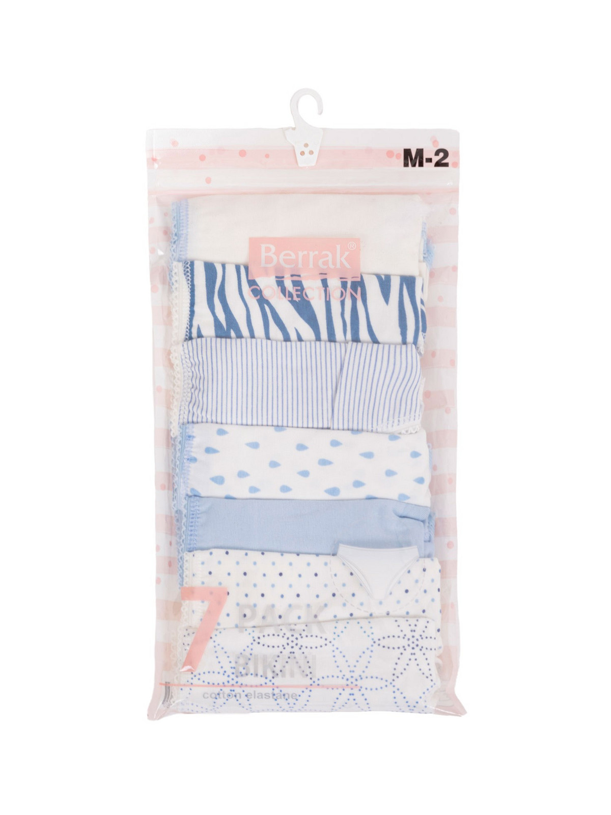 Dámske nohavičky Ecru-wine s potlačou 7-pack L