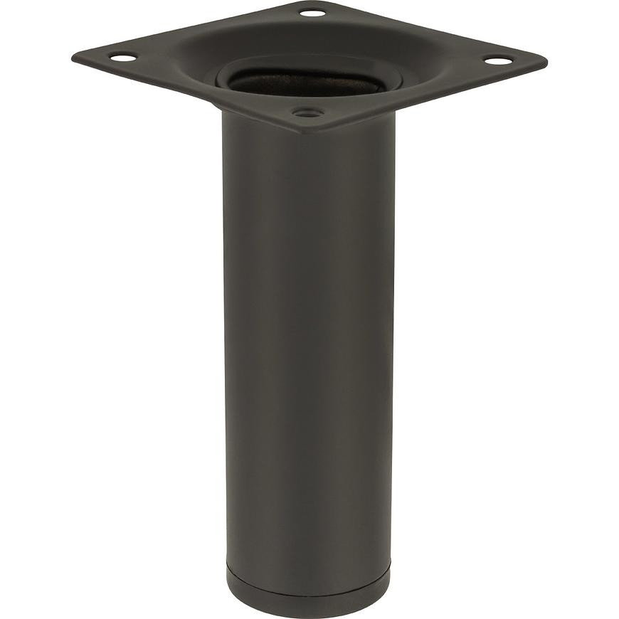 Okrúhla nábytková noha 10 cm čierna