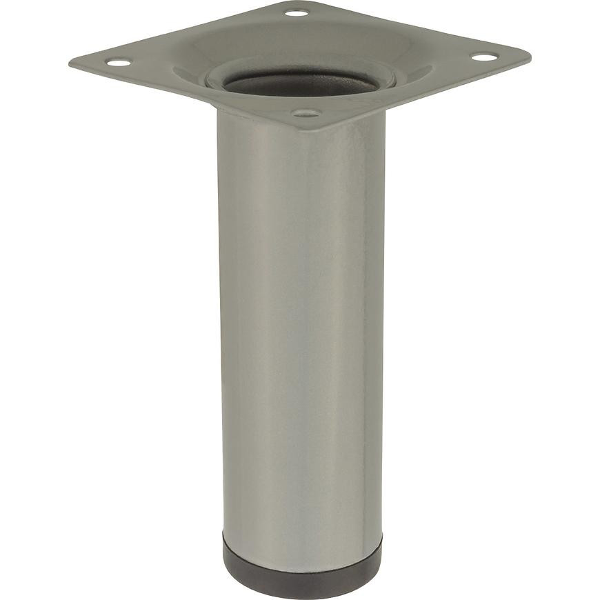 Okrúhla nábytková noha 10 cm šedá