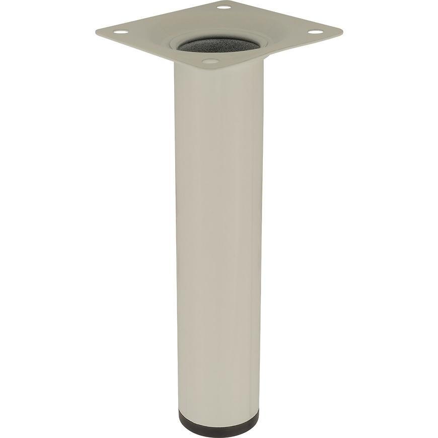 Okrúhla nábytková noha 15 cm biela