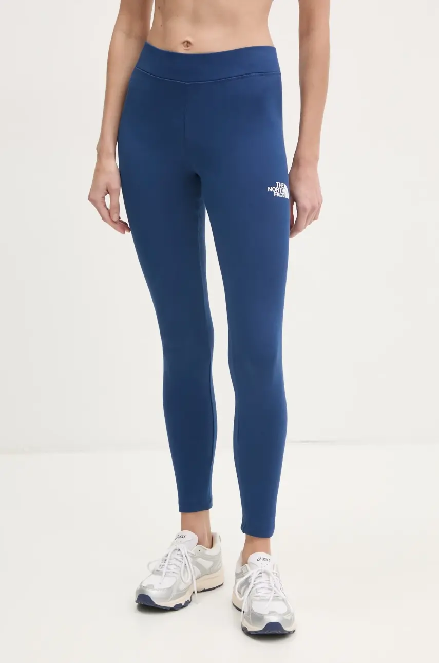 Legíny The North Face Simple Dome dámske, tmavomodrá farba, jednofarebné, NF0A8C1XD1R1