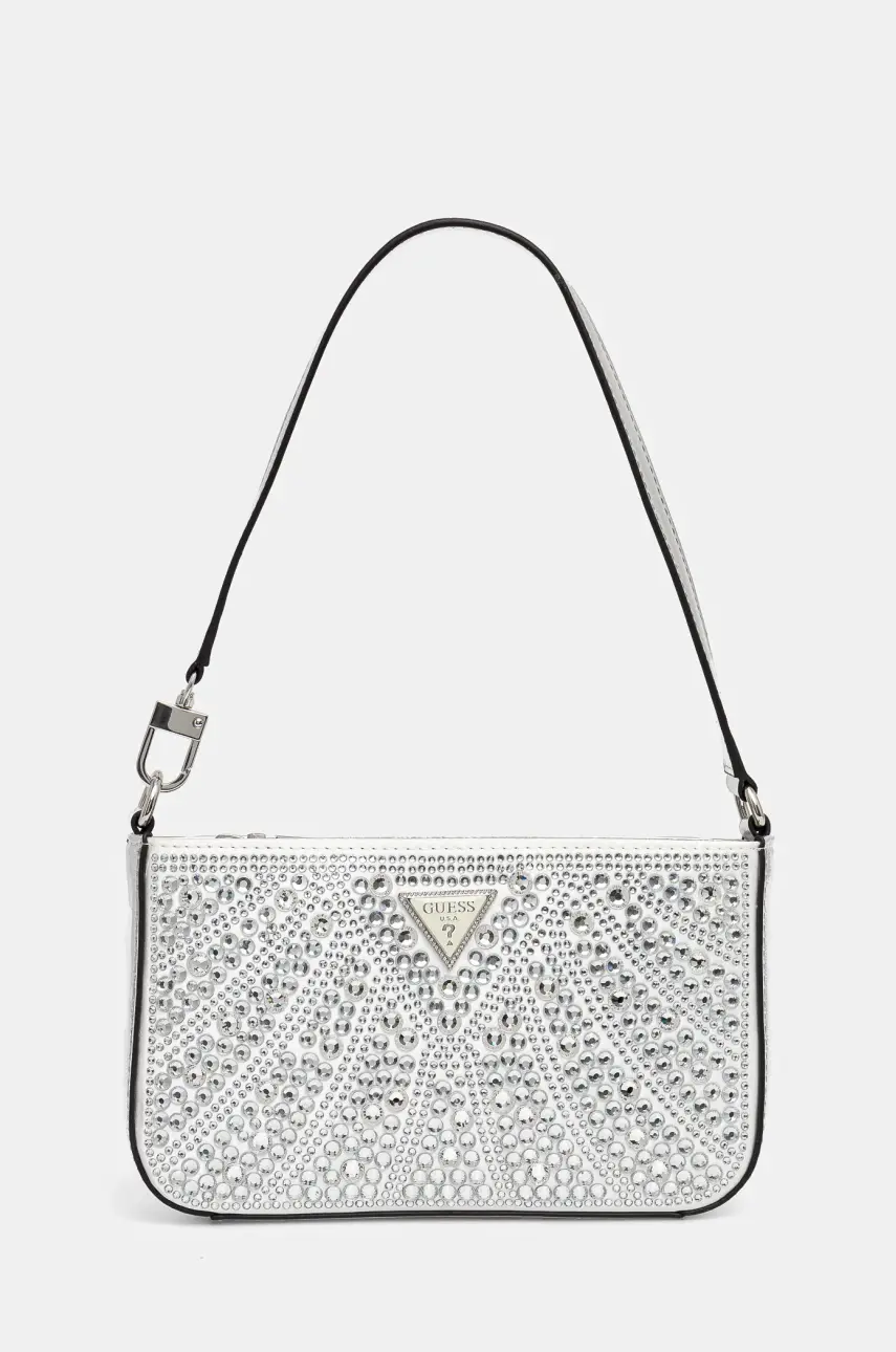 Kabelka Guess BEAUVOIR strieborná farba, HWXY95 28720