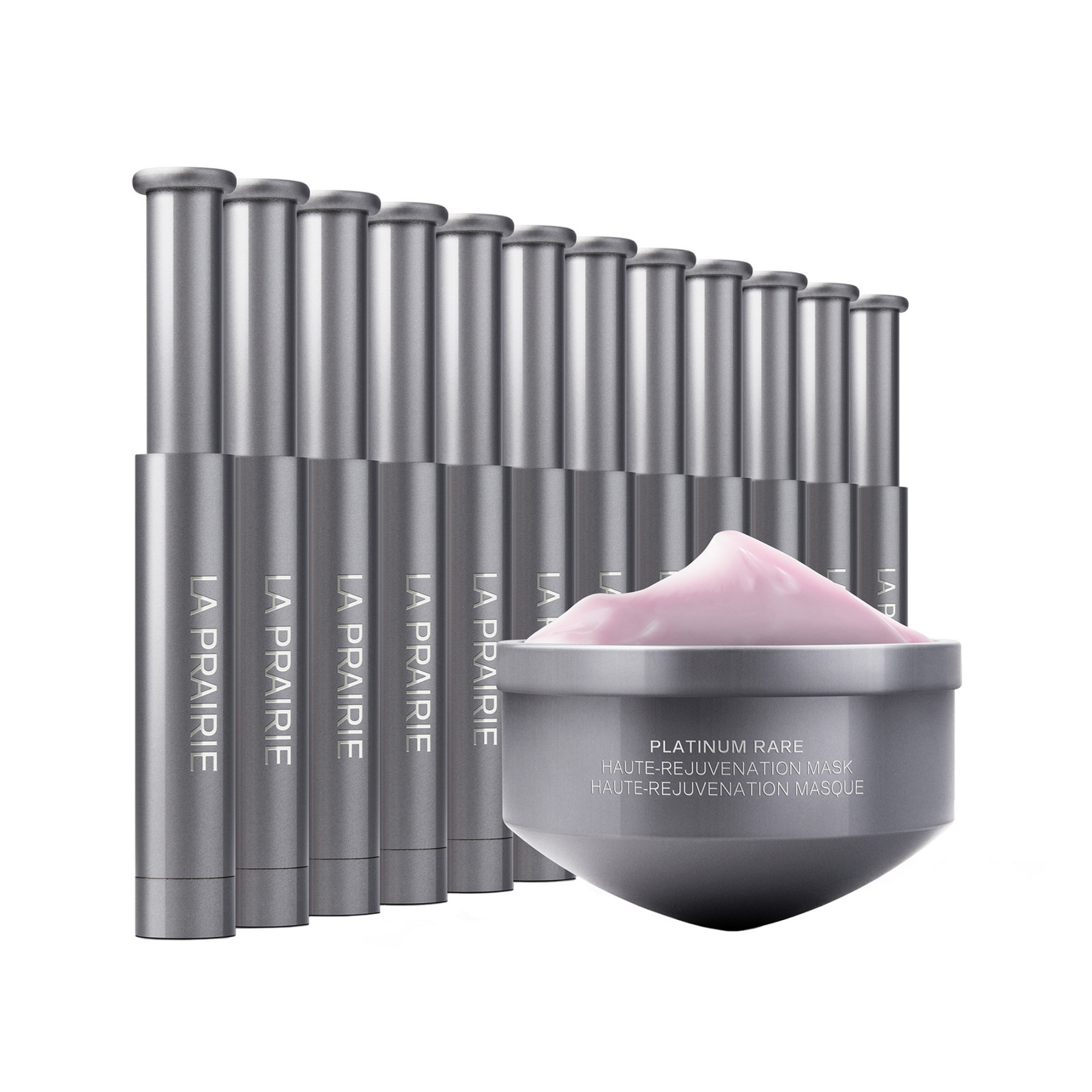 La Prairie Náhradná náplň pre nočnú dvojfázovú starostlivosť pre obnovu pleťových buniek Platinum Rare (Haute-Rejuvenation Mask Refill) 20 ml + 12 x 0