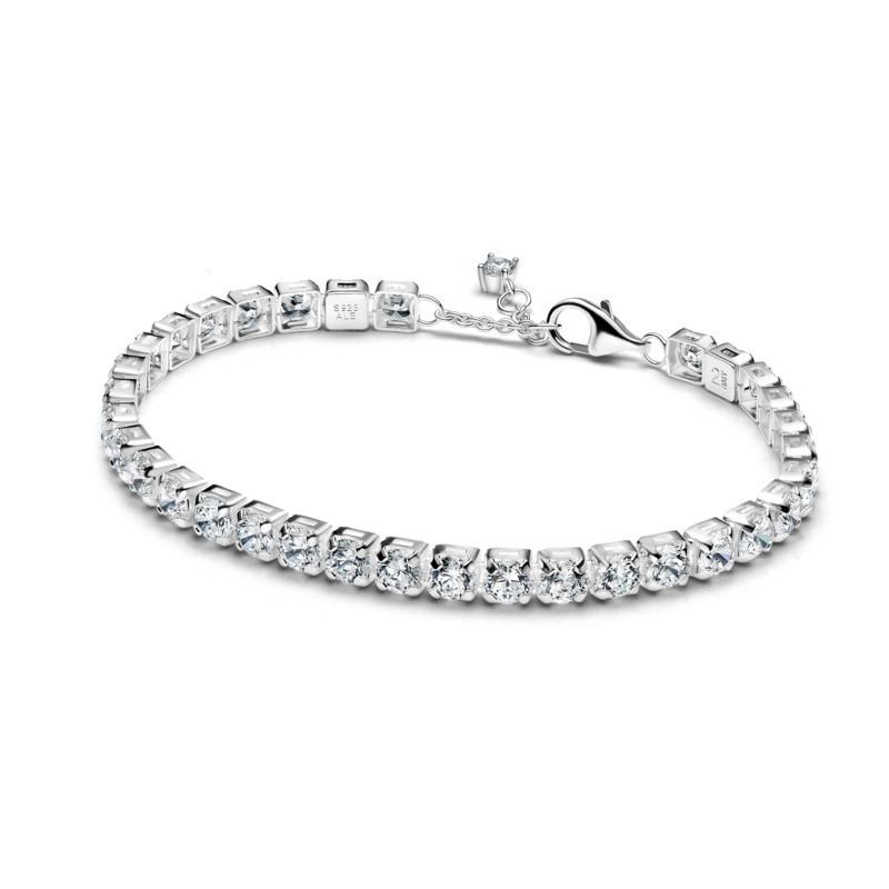 Pandora Tenisový strieborný náramok s kubickými zirkónmi Timeless 593539C01 20 cm