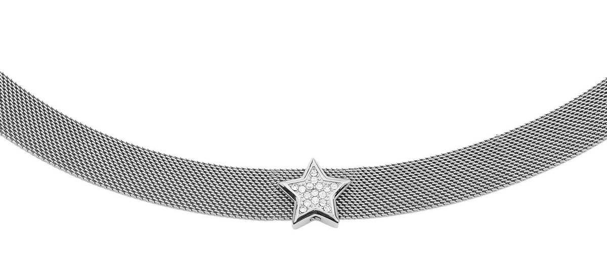 Liu Jo Oceľový náhrdelník Choker s hviezdičkou Symbols LJ1869