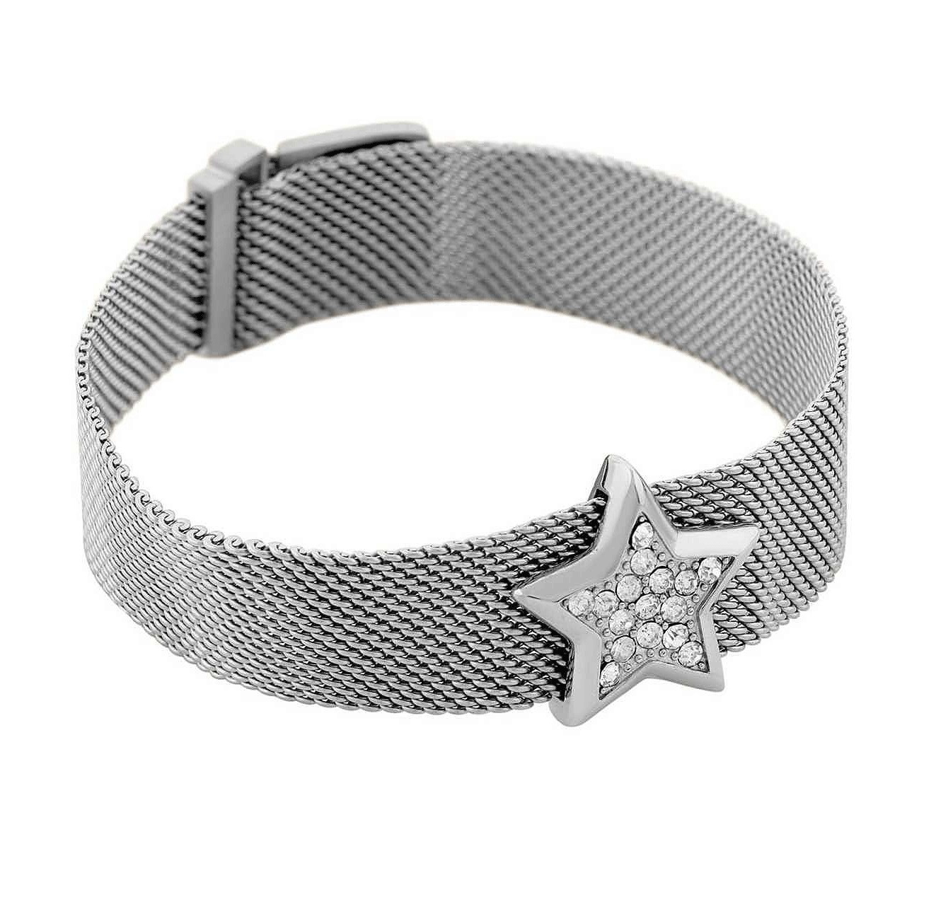 Liu Jo Hravý oceľový mesh náramok s hviezdou Symbols LJ1870