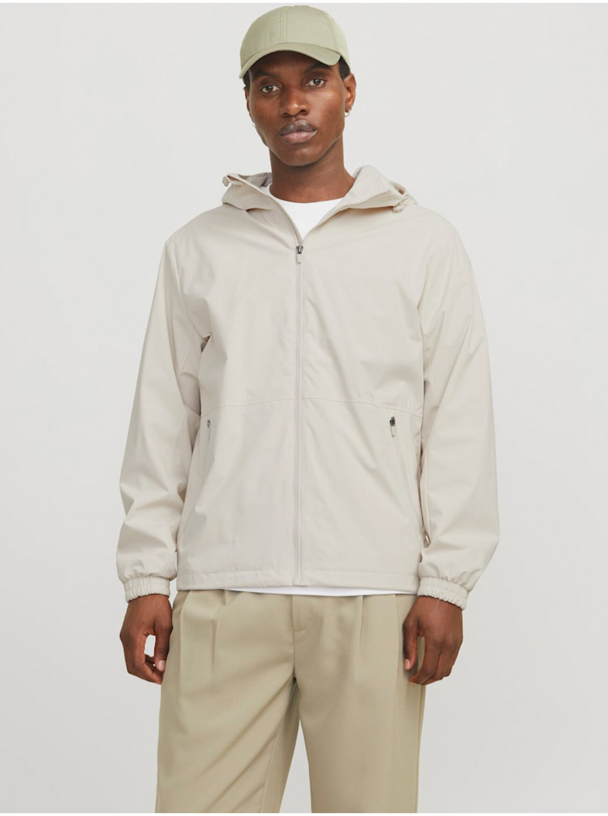Béžová pánska bunda Jack & Jones Urban