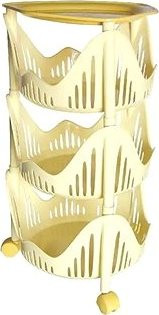 Bama Pojazdný regál Cucinotto 3, žltý