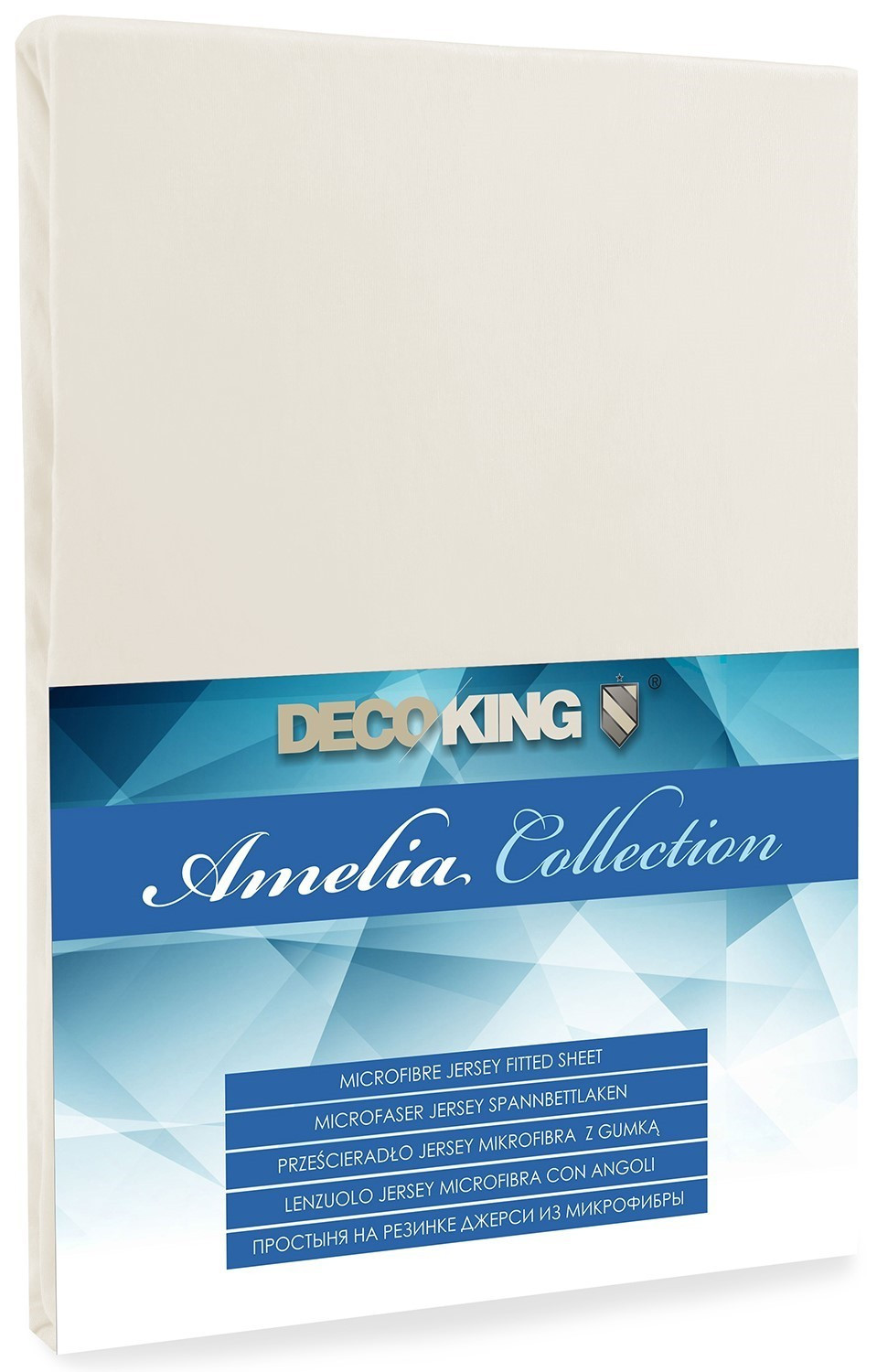 Jersey prestieradlo z mikrovlákna DecoKing Amelia krémové