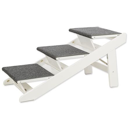 Rampa Trixie schůdky skládací bílé 44x46x106cm