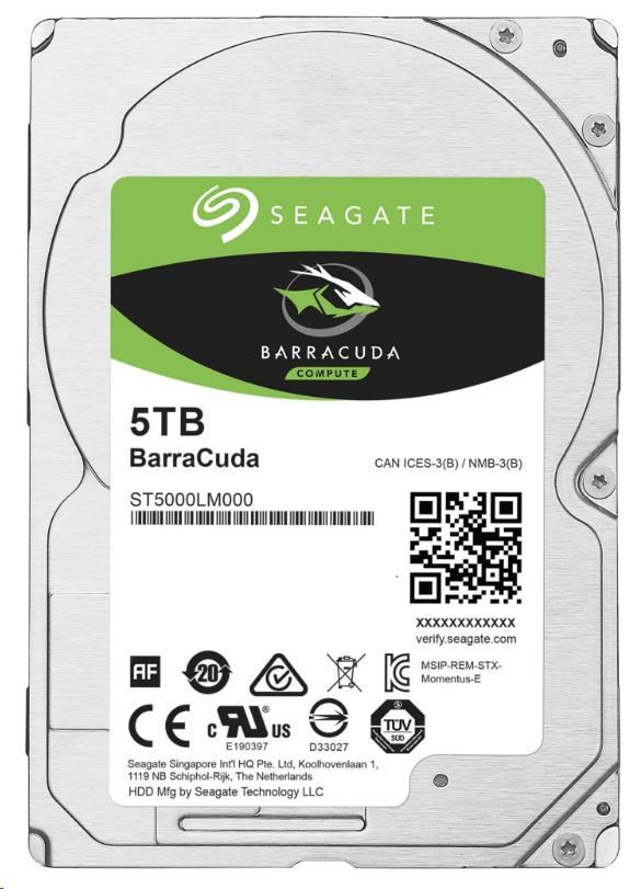 SEAGATE HDD 5TB BARRACUDA, 2.5