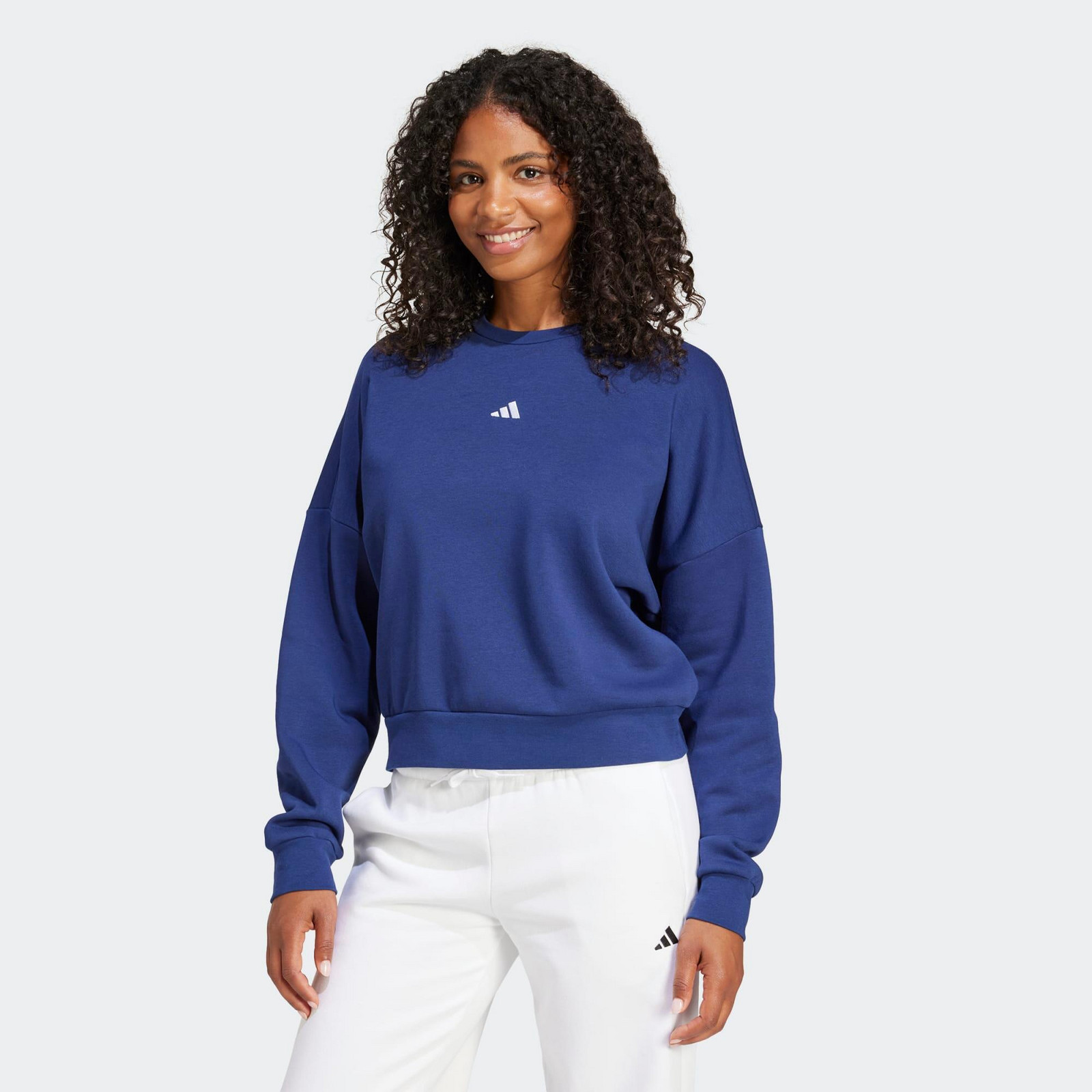 ADIDAS dámska mikina na fitness modrá