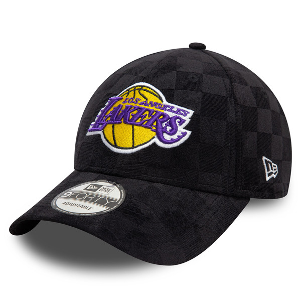 šiltovka New Era 9FORTY NBA Tonal Check LA Lakers Black - UNI