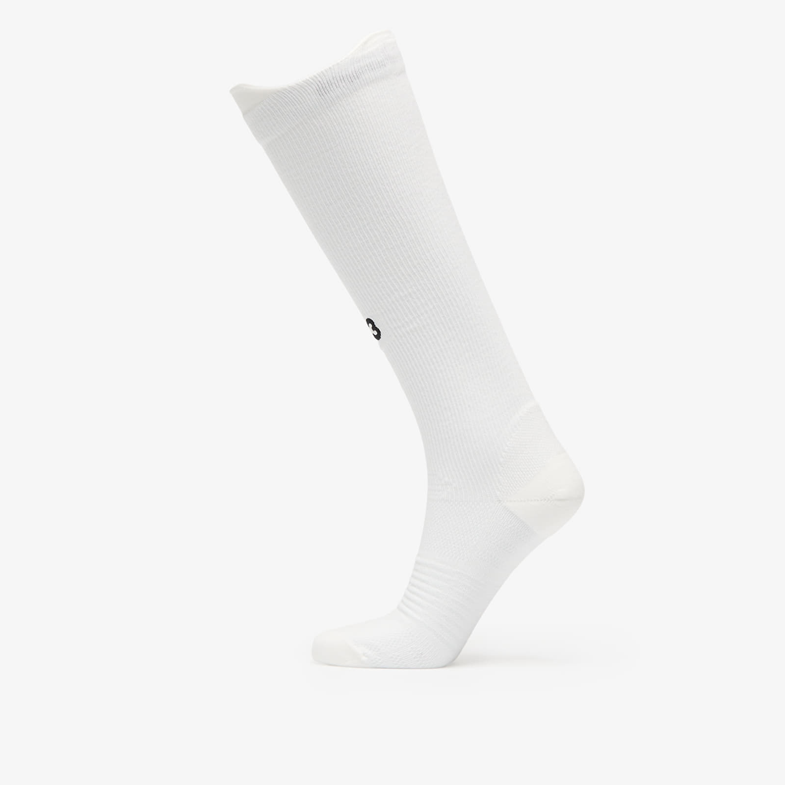 Y-3 High Knee Running Socks Core White/ Clear Grey M