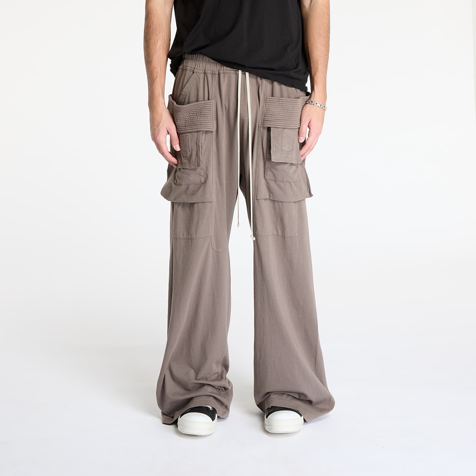 Kalhoty Rick Owens DRKSHDW Creatch Wide Cargo Drawstring Dust S