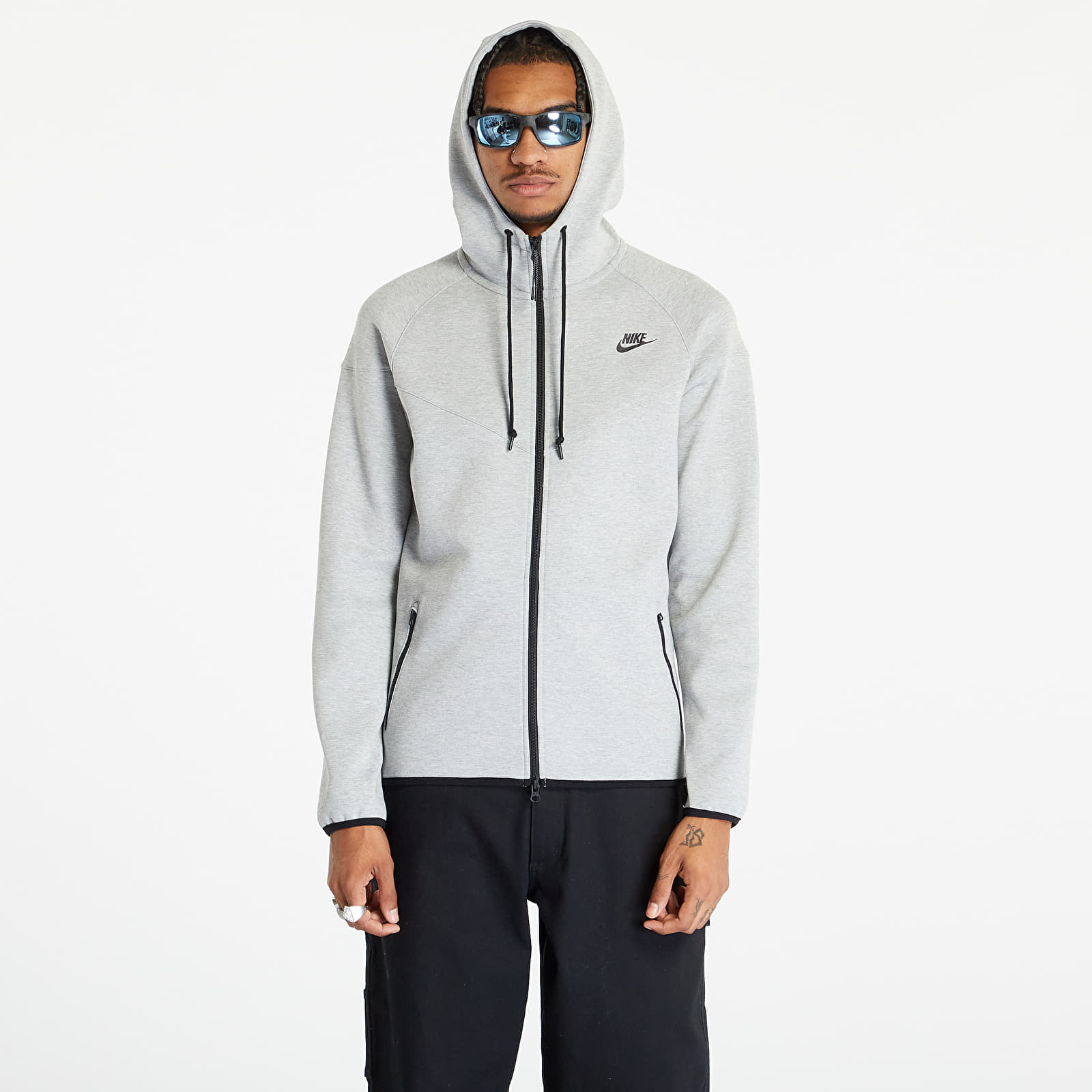Mikina Nike Dri-FIT Men's Camo Print Training Full-Zip Hoodie Dark Grey Heather/ Black S