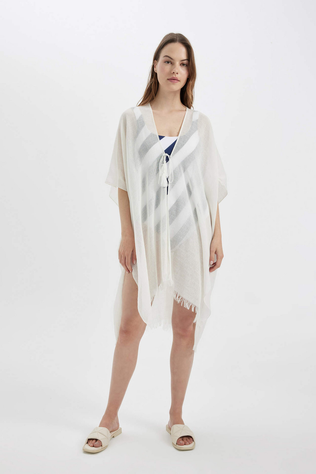 DEFACTO Fall in Love Regular Fit Cotton Beachwear