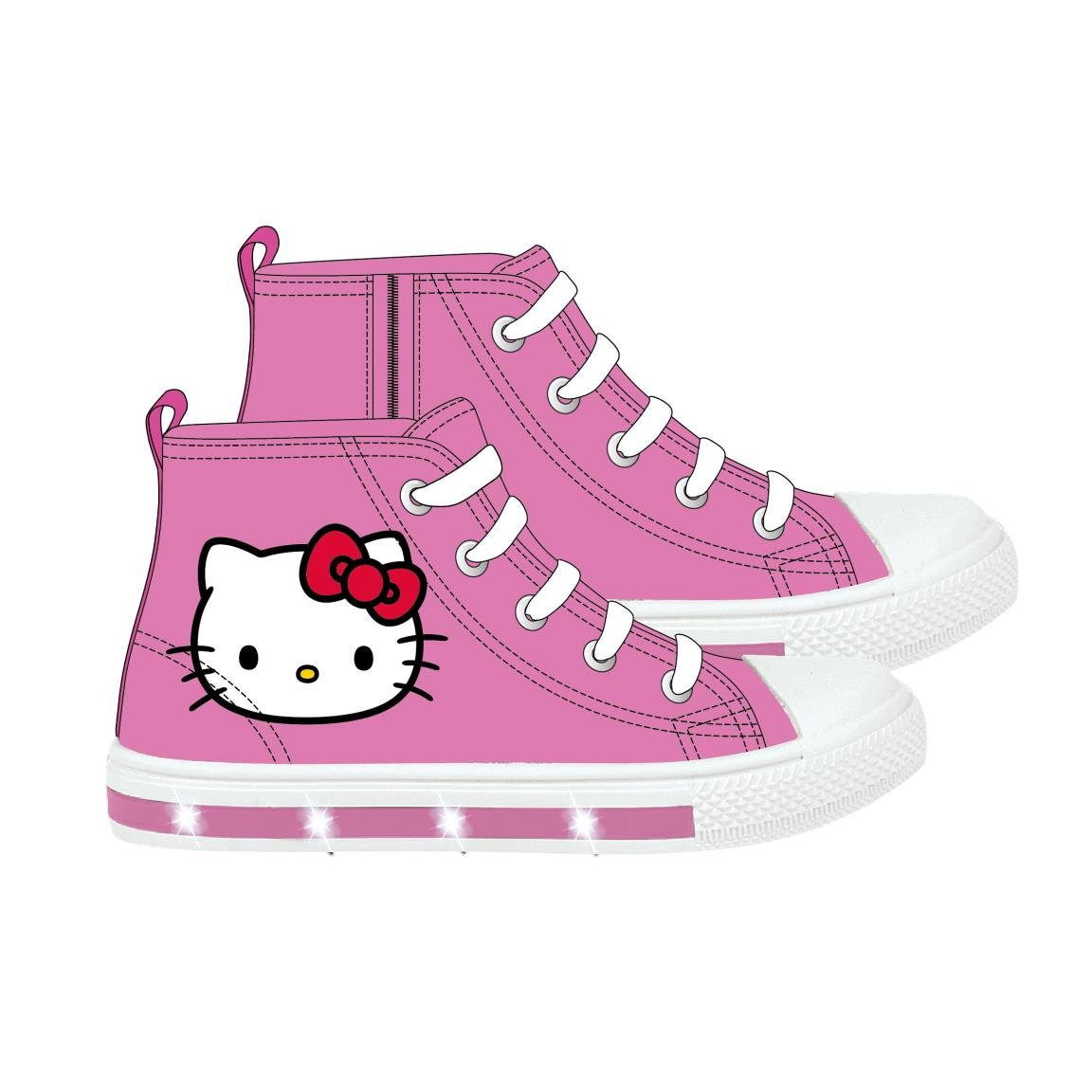 SNEAKERS PVC SOLE WITH LIGHTS HIGH HELLO KITTY